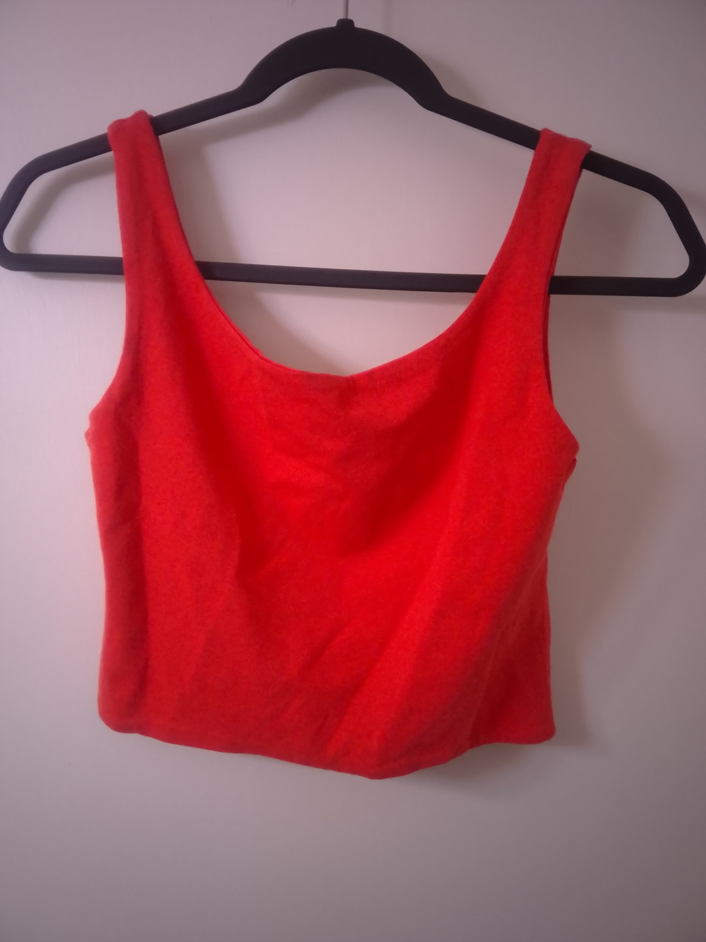 NWT Cotton On Dark Coral Scoop Crop Tank